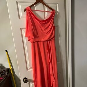 BCBG MAXSZRIA coral orange formal dress